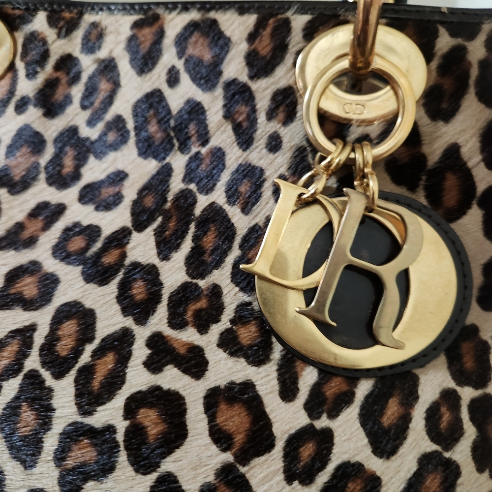 Authentic Christian Dior Lady Bag Cheetah ๐ Print - Picture 4 of 17